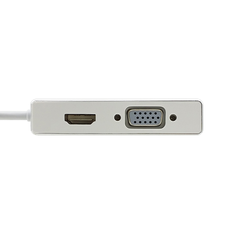 USB C Type C to HDMI VGA DVI USB3.0 Adapter 4in1 USB 3.1 USB-C Converter Cable for Laptop Apple Macbook Google Chromebook Pixel (5)
